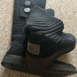 Black Ugg Knitt Boots size 7